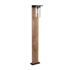 Vejlampen ARDILA, trælook, højde 100 cm, metal/glas IP44