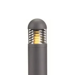 Vejlampen Kurt, grå, metal, 100 cm høj, E27, IP44
