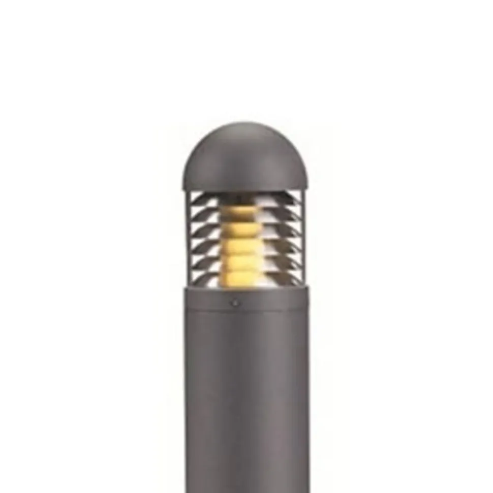 Vejlampen Kurt, grå, metal, 100 cm høj, E27, IP44