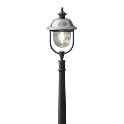 Vejlampe Parma, sort, metal, 118 cm høj, E27, IP43