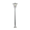 Vejlampe X Conrad, sølv, IP44, højde 51 cm, stål
