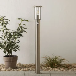 Vejlampe York, stål, bevægelsessensor, IP44