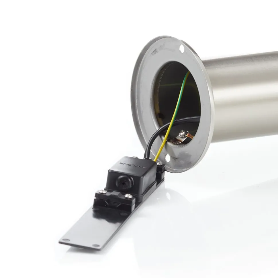 Vejlampe York, stål, bevægelsessensor, IP44