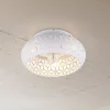 Ventilator med lys Bidar, hvid, DC, støjsvag, 50 cm, fjernbetjening