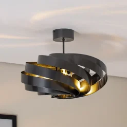 Vento loftlampe, antracit, Ø 50 cm