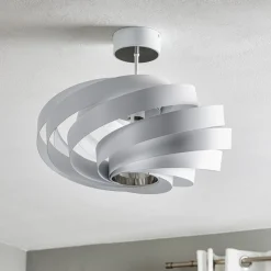 Vento loftlampe, hvid, metal, Ø 50 cm