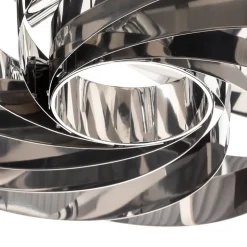 Vento loftlampe, krom nikkelfarvet, Ø 60 cm, metal