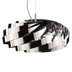 Vento-pendel, krom-nikkelfarvet, Ø 60 cm, metal
