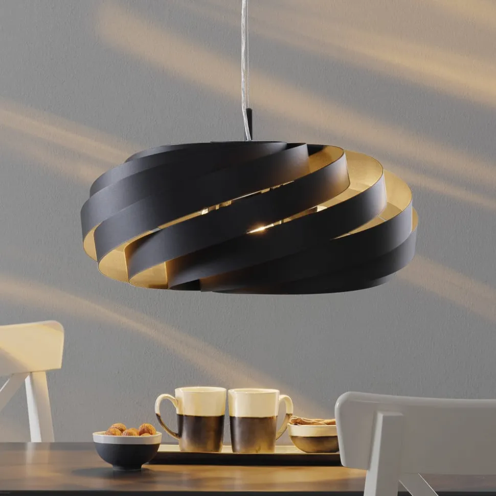 Vento-pendel, sort, Ø 60 cm, metal, E27