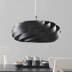 Vento-pendel, sort, Ø 60 cm, metal, E27