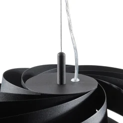 Vento-pendel, sort, Ø 60 cm, metal, E27