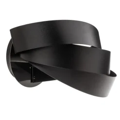 Vento væglampe, sort, E14, metal, 14 cm høj