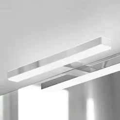 Veronica LED-spejllampe, bredde 30 cm, krom