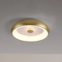 Vertigo LED-loftslampe, CCT, Ø 46,5 cm, messing