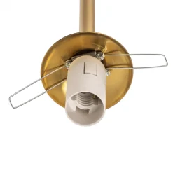 Væglampe Alison, 2 lyskilder, messing/hvid, 89 cm
