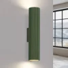 Væglampe ALORA, højde 30 cm, olivengrøn, metal, 2 x GU10