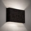 Væglampe Amarela B, sort melange, tekstil, G9