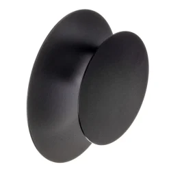 Væglampe Circle i rund form, sort