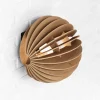 Væglampe Clay, Ø 23 cm, birkfiner, plan, E27