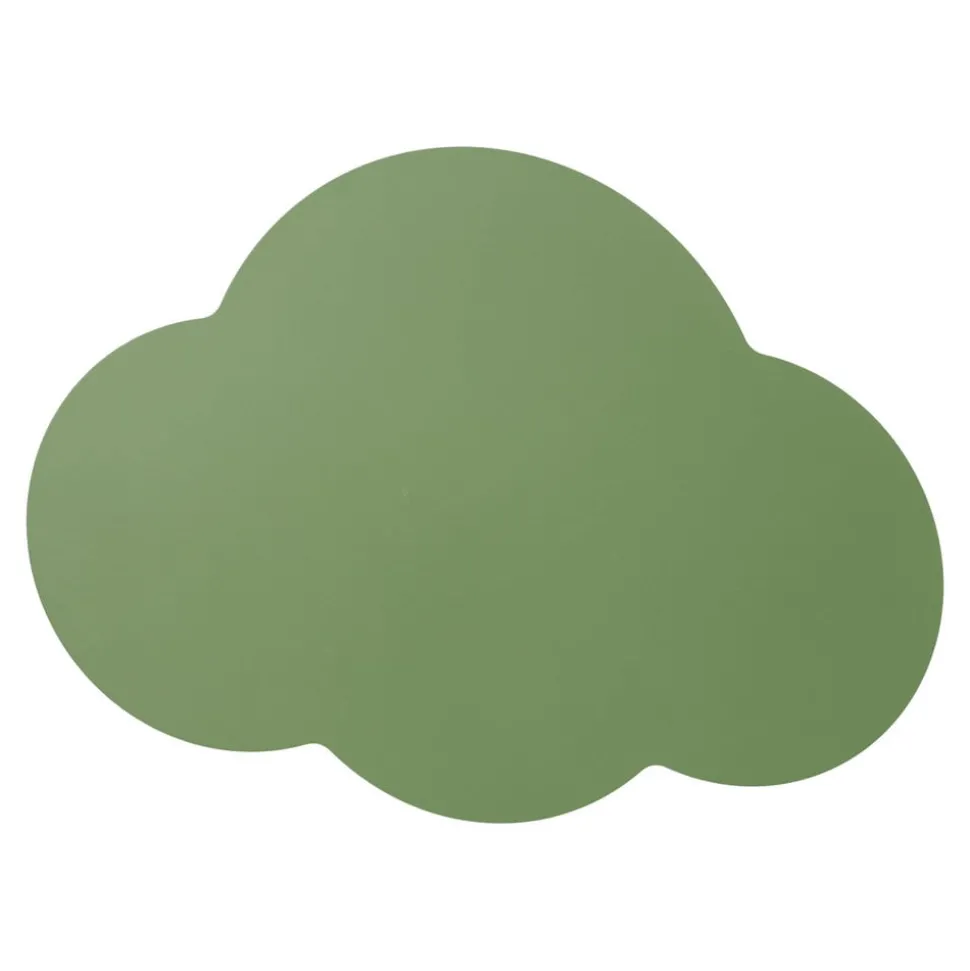 Væglampe Cloud, grøn, metal, 38 cm bred, 2 lyskilder, G9
