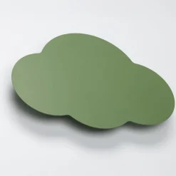 Væglampe Cloud, grøn, metal, 38 cm bred, 2 lyskilder, G9