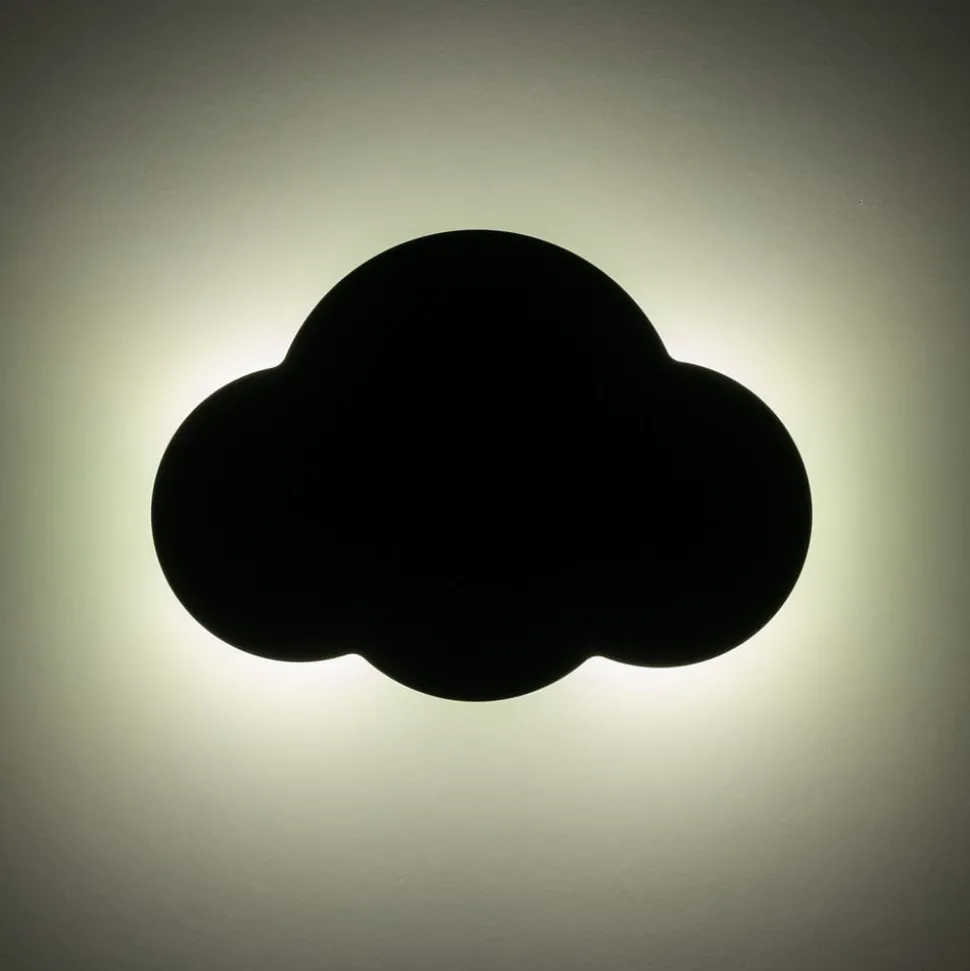 Væglampe Cloud, grøn, metal, 38 cm bred, 2 lyskilder, G9