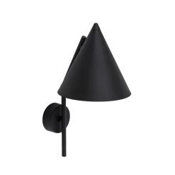 Væglampe Cono, 1 lyskilde, sort, E27
