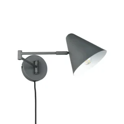 Væglampe Cosima, antracit, udhæng 54 cm, metal