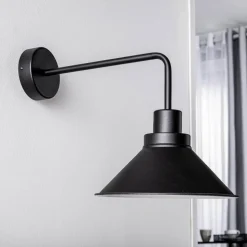 Væglampe Craft I i metal i sort