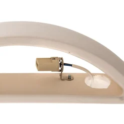 Væglampe Curve op/ned i hvid keramik