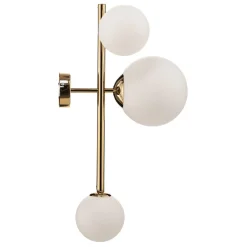 Væglampe Dione, 3 lyskilder, guld