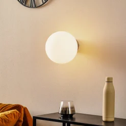 Væglampe Dione, vægbeslag krom
