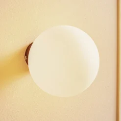 Væglampe Dione, vægbeslag sort