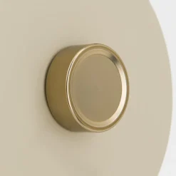 Væglampe Dotty, khaki, fleksibel arm, dæmper, GU10
