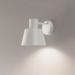 Væglampe Dunka, taupe, 1 lyskilde, stål, E27, højde 17 cm