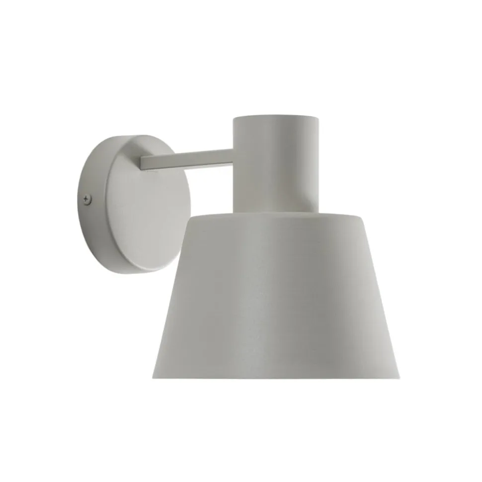 Væglampe Dunka, taupe, 1 lyskilde, stål, E27, højde 17 cm