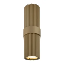 Væglampe DYNAMICS, guldfarvet, højde 23 cm, metal op/ned