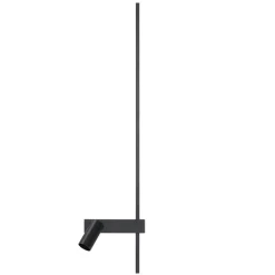 Væglampe EASY RIGHT, sort Bredde 80 cm Metal GU10 + LED