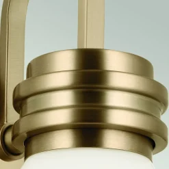 Væglampe Farum 1, bronzefarvet, stål, glas, G9