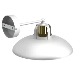 Væglampe Felix, hvid/guld