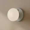 Væglampe Flo, grå, Ø 19 cm, glas