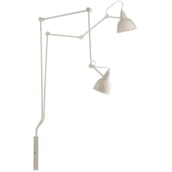 Væglampe 814, justerbar, 2 lyskilder, hvid