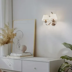 Væglampe Karen 2 lyskilder bronze