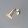 Væglampe Kem, messing, metal, højde 22 cm, E27