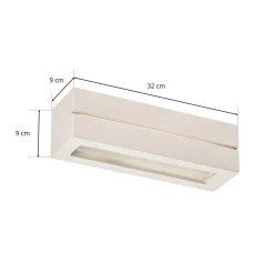 Væglampe Keramik Top, hvid, 32 x 9 cm