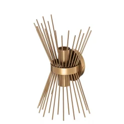 Væglampe Kirpi 3092 op/ned bredde 23cm guld