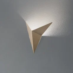 Væglampe Kus, guld, metal, højde 34 cm, G9