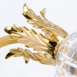 Væglampe La Boheme, guld, 1 lyskilde, krystalglas