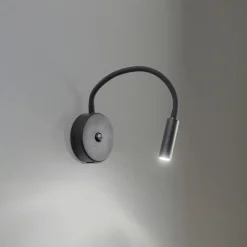 Væglampe Lagos USB, 27 cm, sort, læselampe, G9