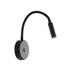 Væglampe Lagos USB, 27 cm, sort, læselampe, G9